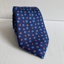 HARVIE & HUDSON Silk Navy Blue