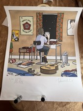 Pete Mckee Paul Weller Print 44/100 Signed By Both Artists 52cm x 42cm unframed