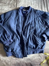 Vintage 1980s Silk Bomber Jacket Men’s Xl