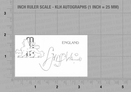 Geoff miller hand signed - miller, card