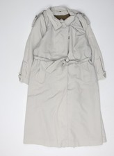 Nuage Women's Beige Trench Coat Size 12 - Belted & Collared