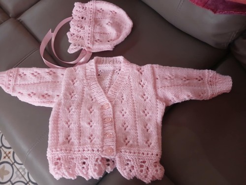 Hand knitted baby - 0, to