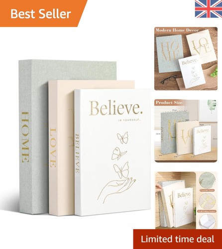 3pcs decorative books stacked - 3pcs,