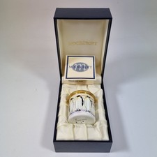 Boxed Moorcroft Enamel Cylindrical Box Decorated With Penguins 4.3cm High