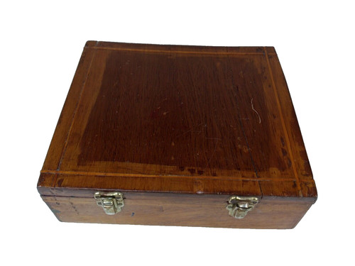 Antique wood letter box - wood,