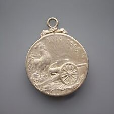 WW1 French Commemorative Medal 1914-1915 F P Lasserre 75 Gun Rare