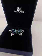 Genuine Swarovski Butterfly Brooch Rhodium Plated