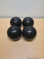 Henselite Supergrip - Size 6 - Heavy Weight - Black Lawn Bowls - BIBC 93