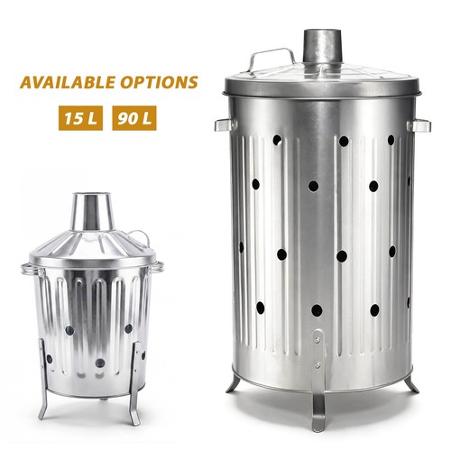 15l 90l incinerator fire bin - /,