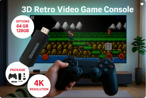 Retro video game console - console, 4k