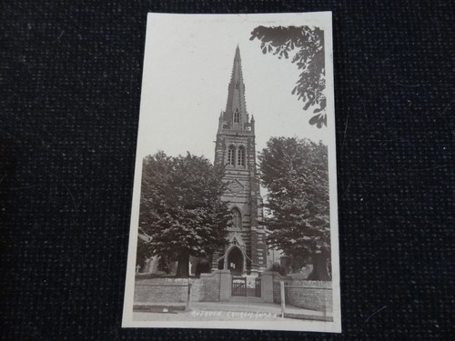 Church rushden postcard - church,