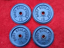Cast Iron Weight Plates 4x 10