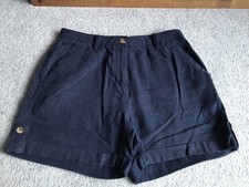 Next Women's Shorts Navy Blue