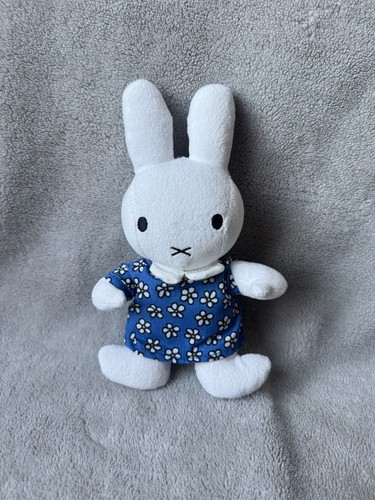 Miffy blue dress white - miffy, flowers