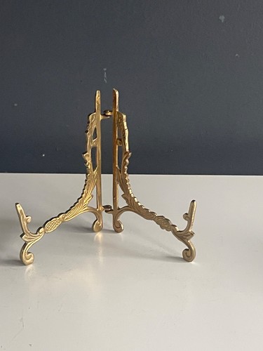 Vintage brass ornate folding - vintage,