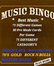 MUSIC BINGO SYSTEM,CARDS