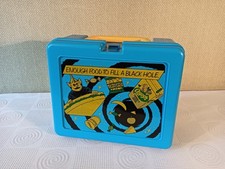 Vintage 1981 Bluebird Blue Lunchbox "Enough Food To Fill A Black Hole" VGC