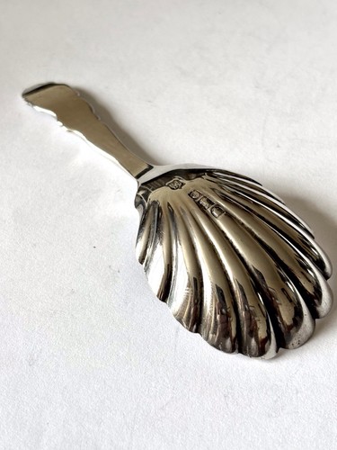 Antique victorian silver shell - silver,