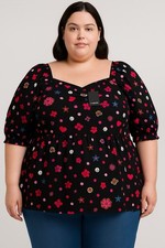 Ladies Plus Size 32 Smocked