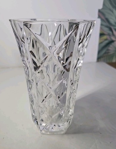 Vintage lead crystal vase - lead,