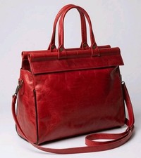 Authentic Red Leather Handbag