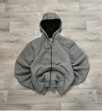 Rare Grey 90s Sasquatch Fox Racing Zip Up Hoodie