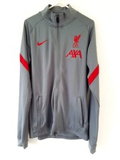 Liverpool Track Top Jacket. Small Adults. Official Nike. Grey Football S.