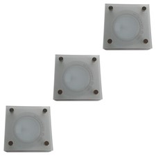 Litecraft Downlight Fixed Square Glass Ceiling Spotlight - 3 Pack Clearance     