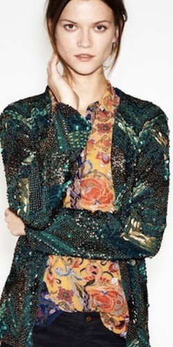 Zara kimono jacket floral - kimono,