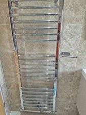 Chrome Central Heating Towel Rail 1600x500