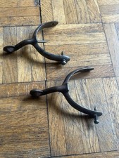 a pair of antique cowboy boot spurs - Dated 1913 ? - As found