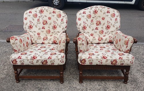 Pair ercol armchairs - of,