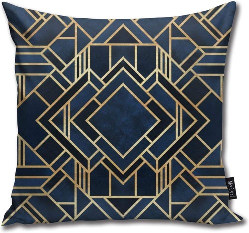 Pillowcase art deco fancy blue - pillowcase,