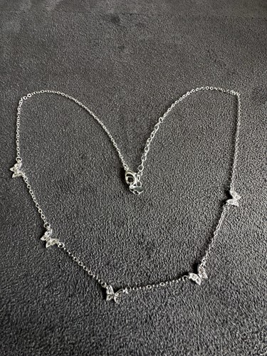 925 silver butterfly chain - silver,
