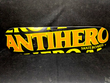 Anti Hero Skateboard Deck Blacklight 8.0 Gripped Ready To Skate