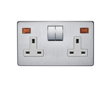 Crabtree 2 Gang 13A Switched