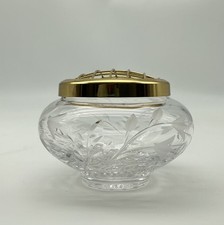 Vintage Clear Cut Glass Floral