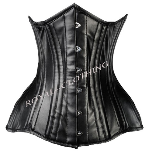 Steel boned underbust faux - underbust,