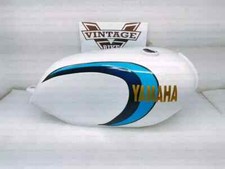 YAMAHA Rd350 Lc 1980-1981 WHITE PAINTED STEEL GAS FUEL PETROL TANK |Fit For