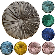 Holland Velvet Round Cushion Soft Cushions Luxury Chic Filled Round Cushions