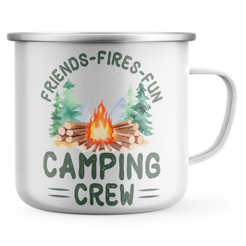 Camping crew outdoor enamel - camping,