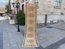 Vintage Oushak Runner 2.6x10.8