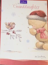 Granddaughter  Christmas Card Hallmark Large Forever Friends 