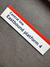 London Underground Enamel Sign