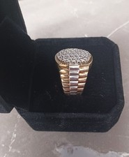 9ct Yellow & White Gold Signet