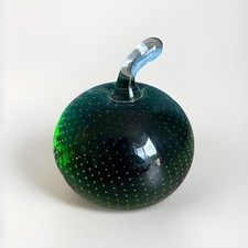 Art Glass Green Apple