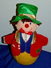 Boots 'Amazing Mr Wobble' Clown Soft Toy with Chime and Squeaky Rabbit in Hat