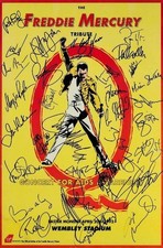 Freddie Mercury Tribute Concert  Aids Awareness, 20th April 1992 Multi Signed A3