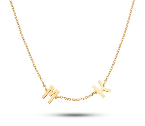 Personalised silver initial - silver,