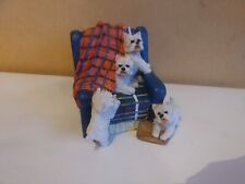 Group Of Westies On Sofa Ornament
